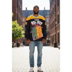 KID 'N' PLAY HOUSE PARTY Headgear Classics Yellow Hockey Jersey Size XS